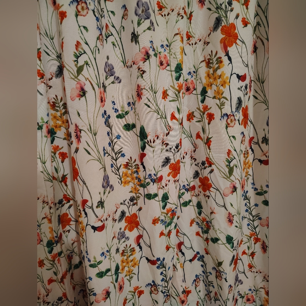 Emery Rose Size XL Floral Women's Pants Elastic Waist And Tie/Draw String - Picture 2 of 5